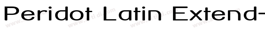 Peridot Latin Extend字体转换